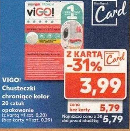 VIGO! Chusteczki chroniące kolor 20 sztuk opakowanie