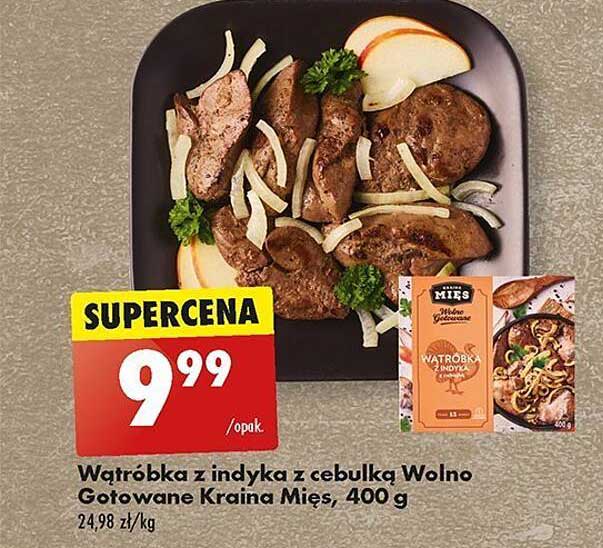 Wątróbka z indyka z cebulką Wolno Gotowane Kraina Mięs, 400 g