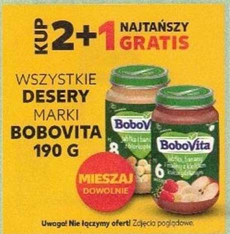 WSZYSTKIE DESERY MARKI BOBOVITA 190 G