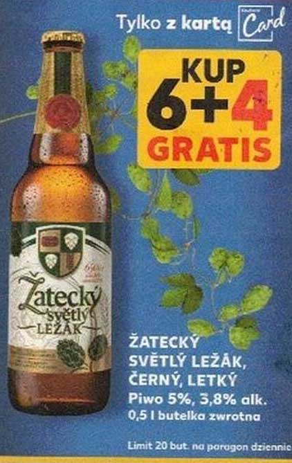 Żatecky svělý ležák, černý, letký