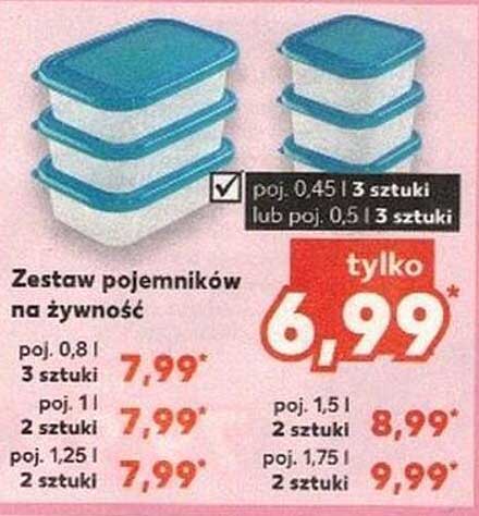 Zestaw pojemników na żywność