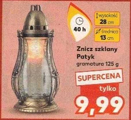 Znicz szklany Patyk