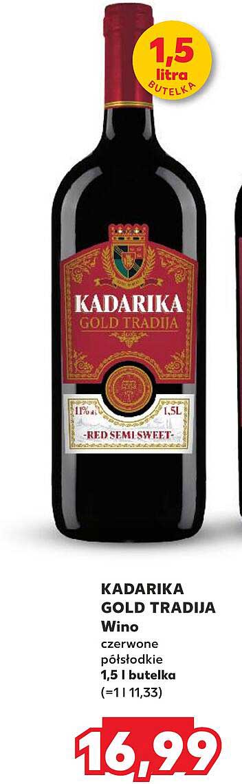 KADARIKA GOLD TRADIJA Wino czerwone półsłodkie