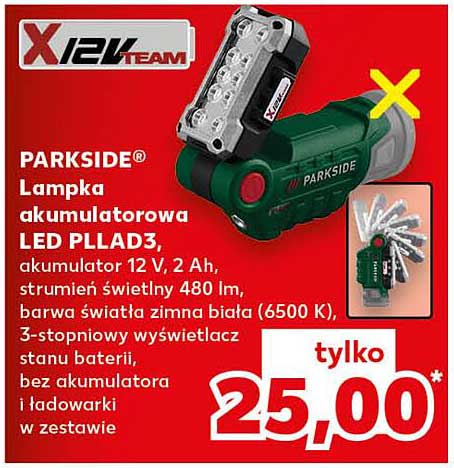 PARKSIDE® Lampka akumulatorowa LED PLLAD3