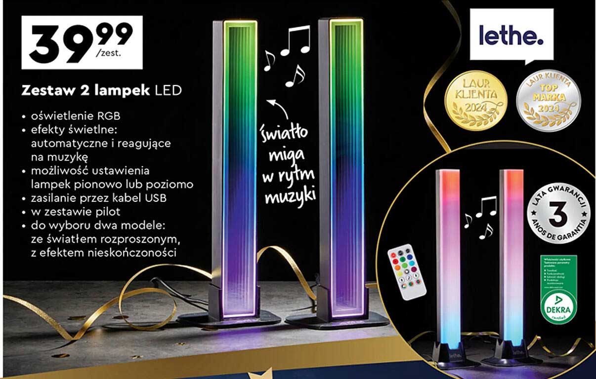 Zestaw 2 lampek LED