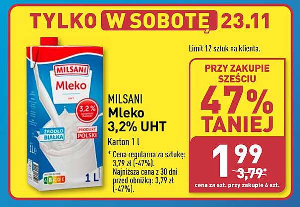 MILSANI Mleko 3,2% UHT