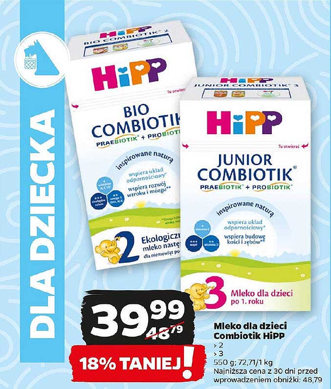 Mleko dla dzieci Combiotik HiPP