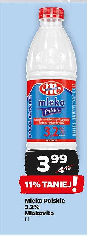 Mleko Polskie 3,2% Mlekovita