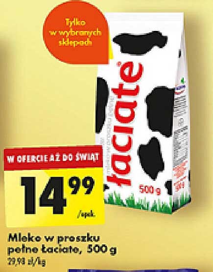 Mleko w proszku pełne Łaciate, 500 g