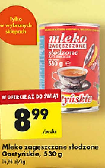Mleko zagęszczone słodzone Gościnne, 530 g