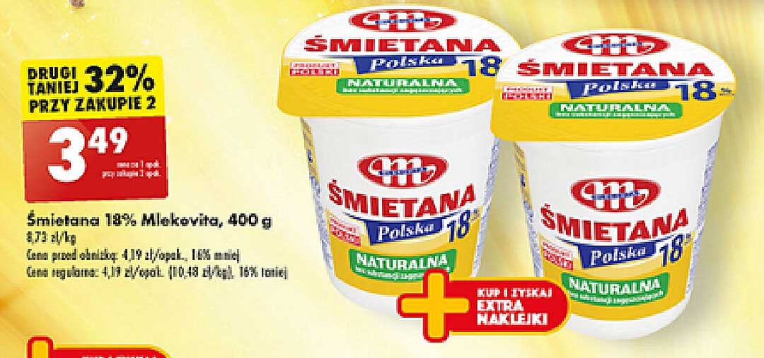 Śmietana 18% Mlekovita