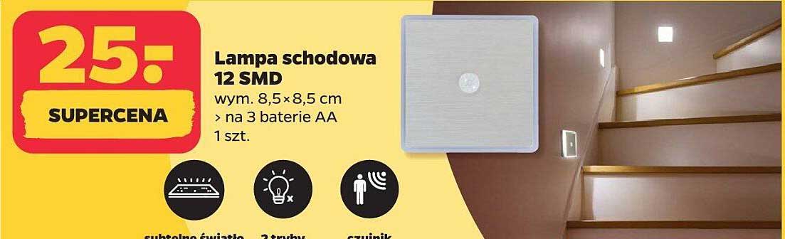 Lampa schodowa 12 SMD