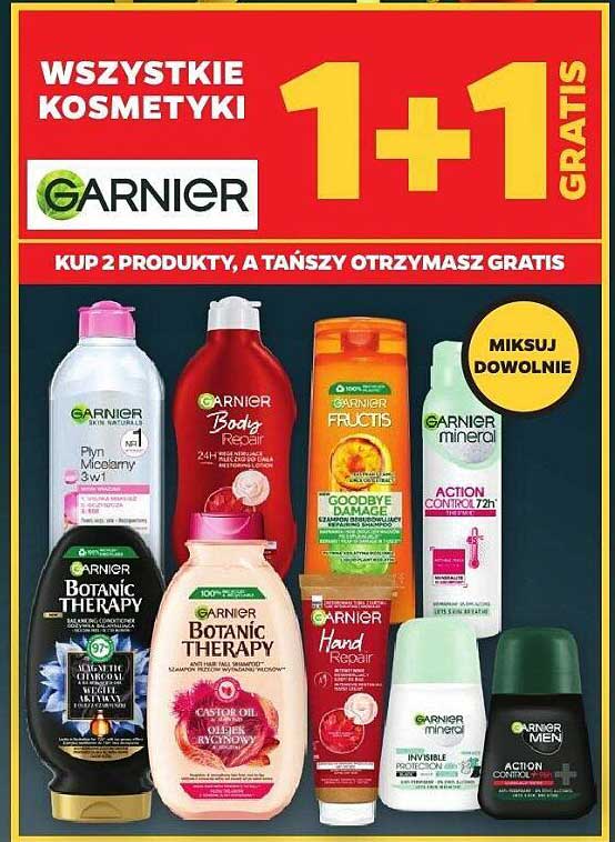 WSZYSTKIE KOSMETYKI GARNIER 1+1 GRATIS