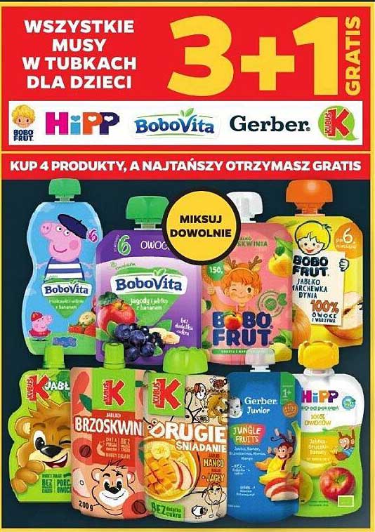 WSZYSTKIE MUSY W TUBKACH DLA DZIECI 3+1 GRATIS