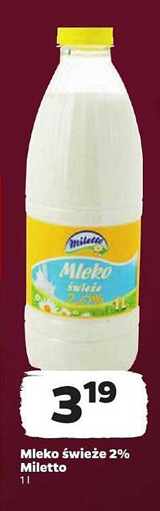 Mleko świeże 2% Miletto