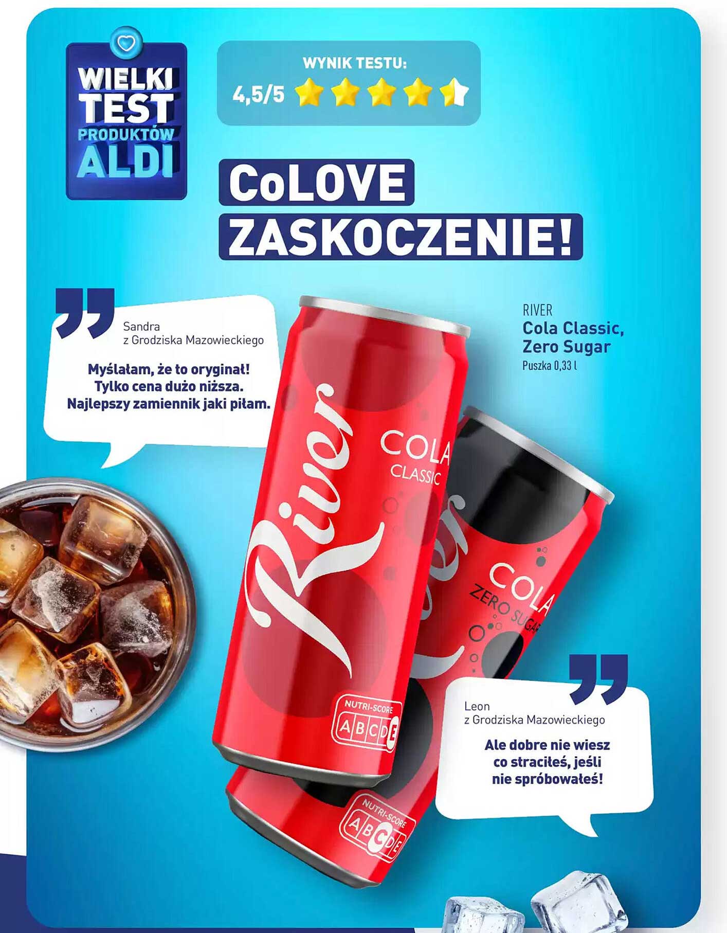 River Cola Classic, Zero Sugar