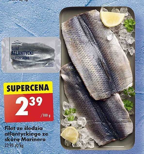 Filet ze śledzia atlantyckiego ze skórą Marimero