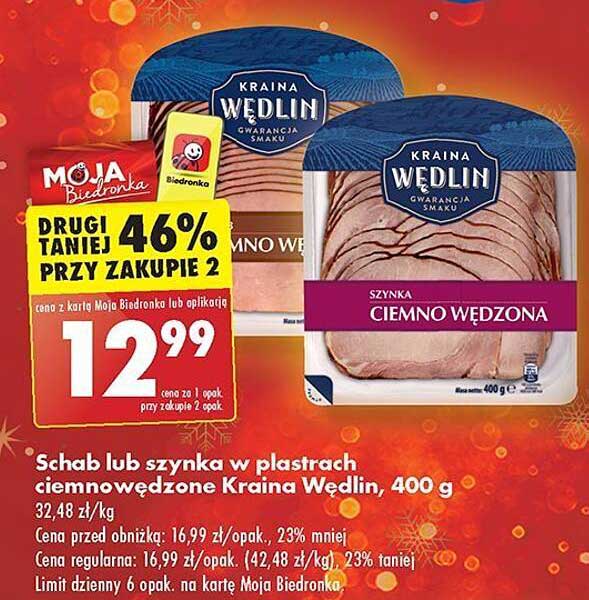 Szynka ciemno wędzona Kraina Wedlin