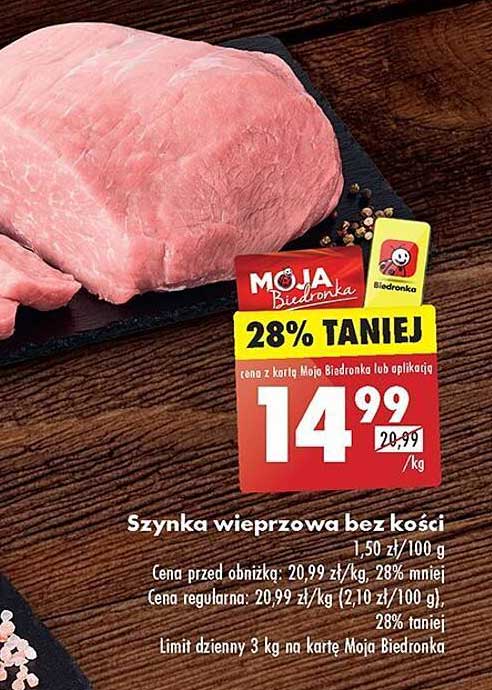 Szynka wieprzowa bez kości