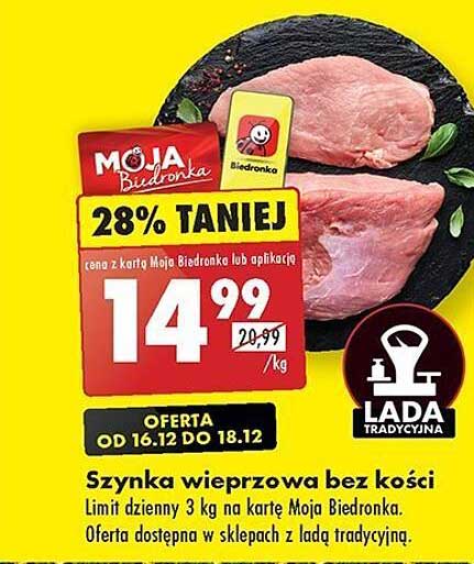 Szynka wieprzowa bez kości