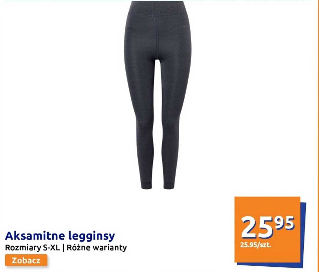 Aksamityne legginsy