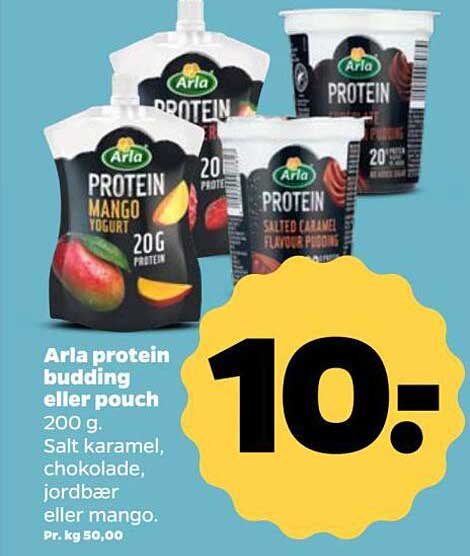 Arla protein budding eller pouch