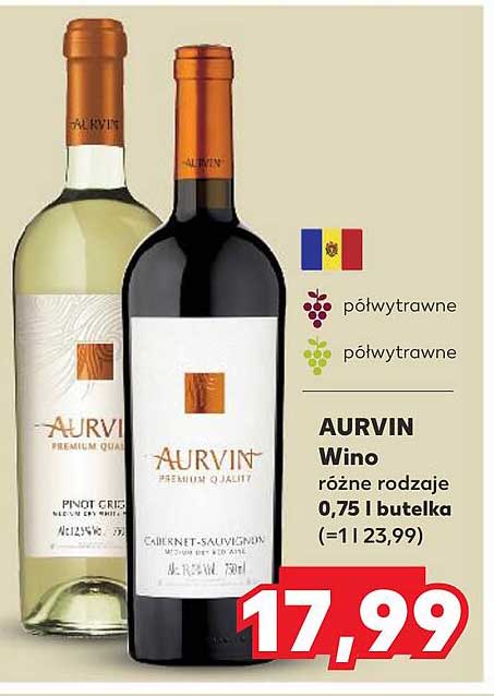 AURVIN Wino różne rodzaje