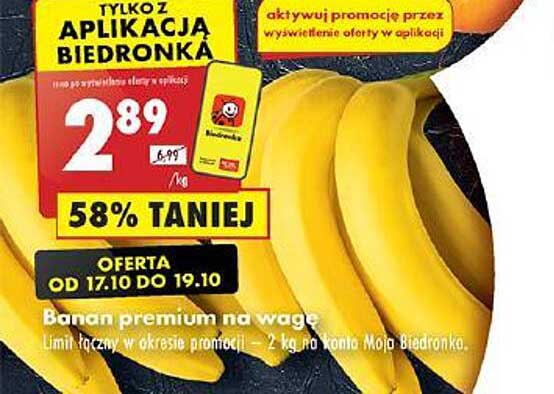 Banan premium na wagę