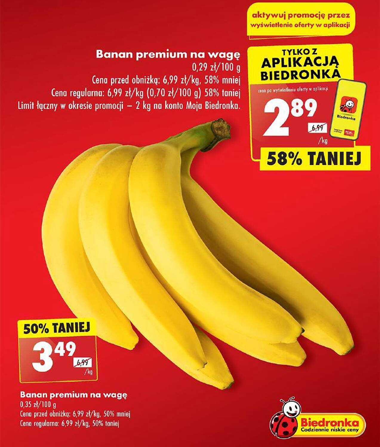 Banan premium na wagę