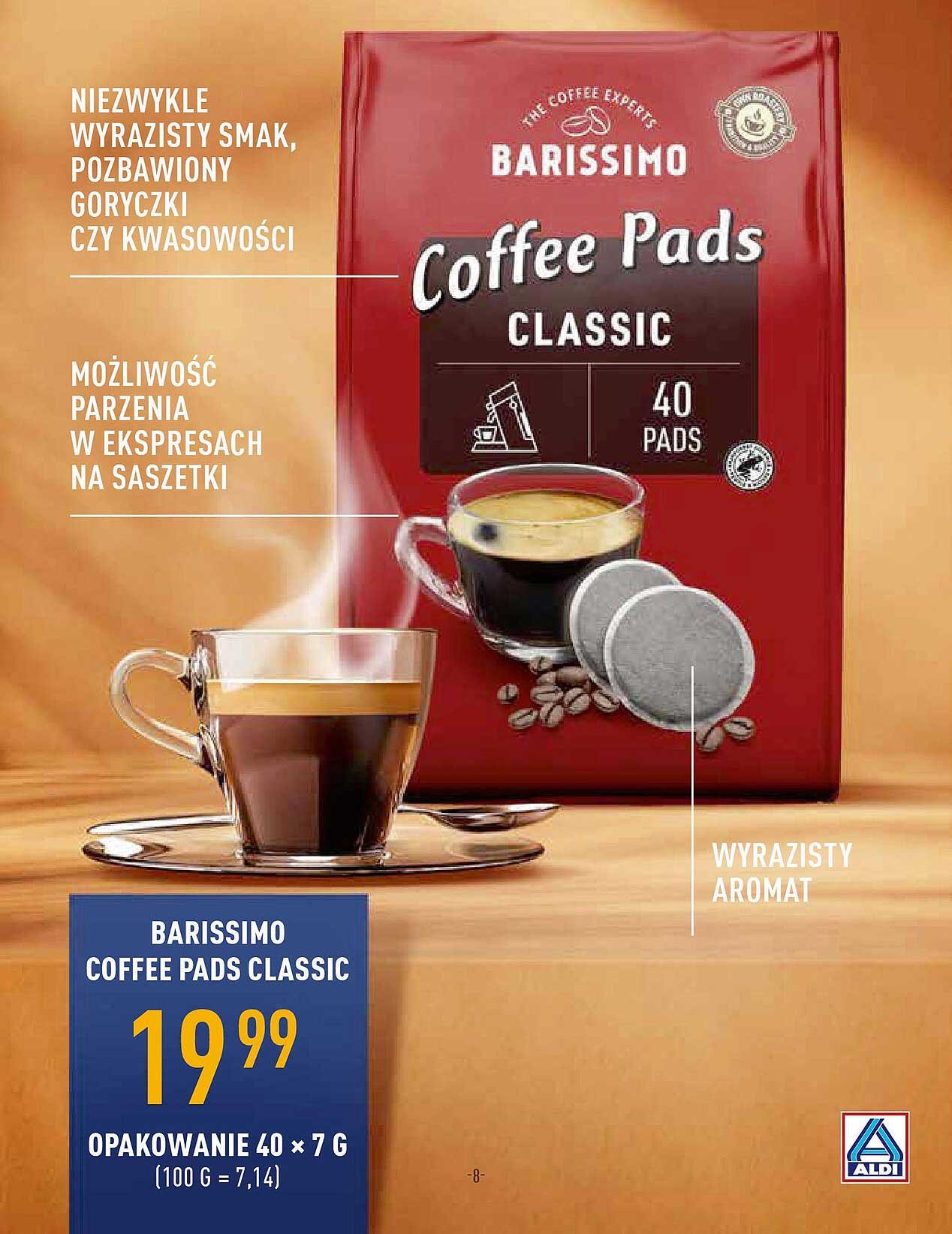 BARISSIMO COFFEE PADS CLASSIC