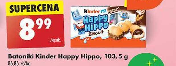 Batoniki Kinder Happy Hippo