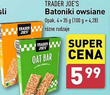 Batoniki owsiane Trader Joe's