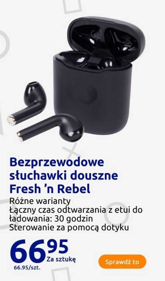 Bezprzewodowe słuchawki douszne Fresh ’n Rebel