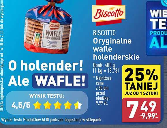 BISCOTTO Oryginalne wafle holenderskie