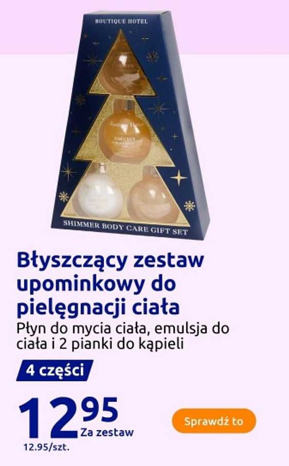 Błyszczący zestaw upominkowy do pielęgnacji ciała