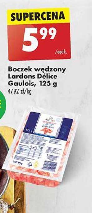 Boczek wędzony Lardons Délice Gaulois, 125 g