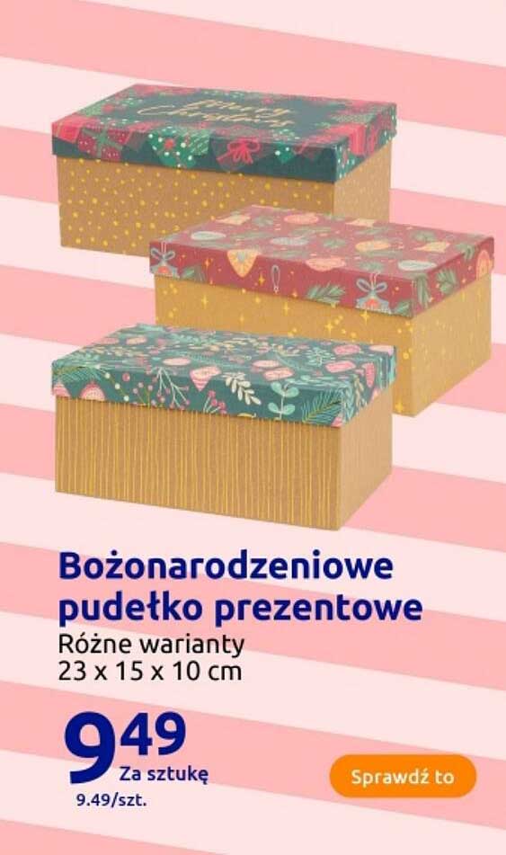 Bożonarodzeniowe pudełko prezentowe