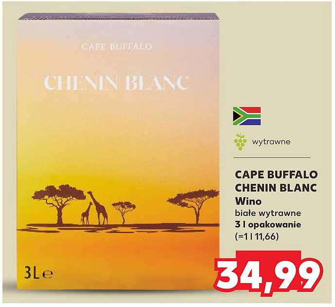 CAPE BUFFALO CHENIN BLANC Wino białe wytrawne