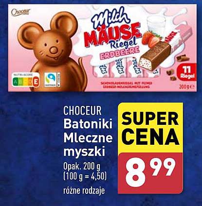 CHOCEUR Batoniki Mleczne myszki