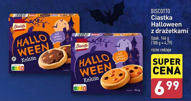 Ciastka Halloween z drażetkami