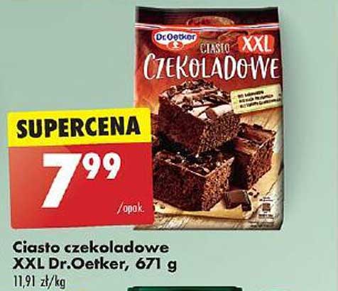 Ciasto czekoladowe XXL Dr.Oetker