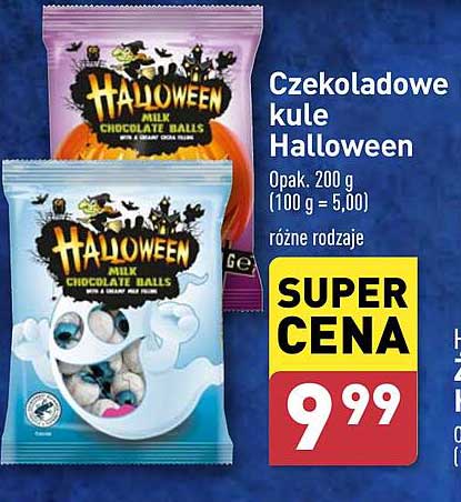 Czekoladowe kule Halloween