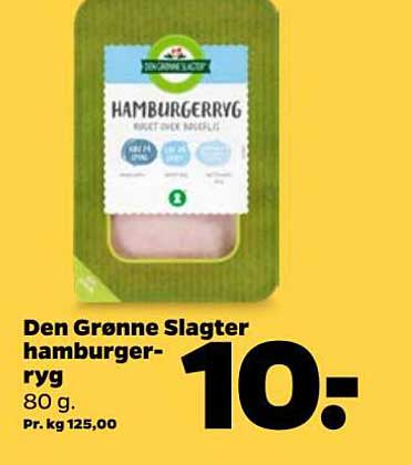 Den Grønne Slagter hamburgerryg