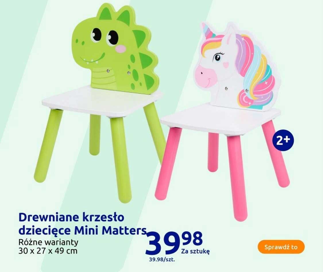 Drewniane krzesło dziecięce Mini Matters