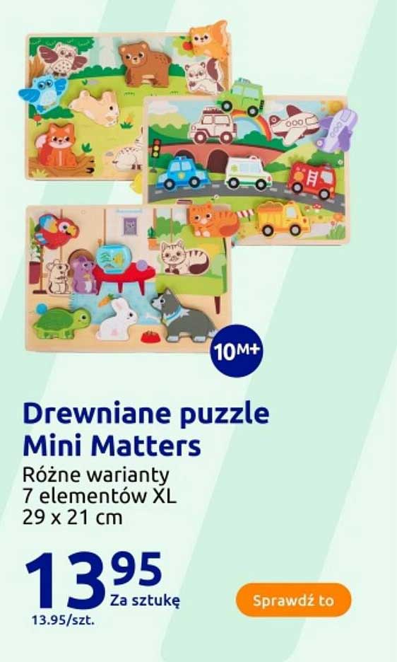 Drewniane puzzle Mini Matters