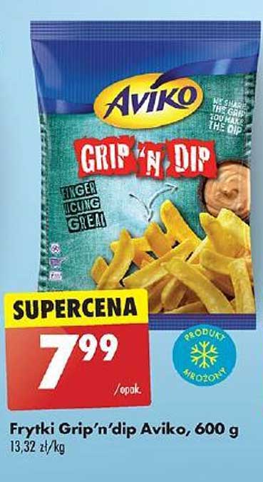 Frytki Grip'n'dip Aviko, 600 g