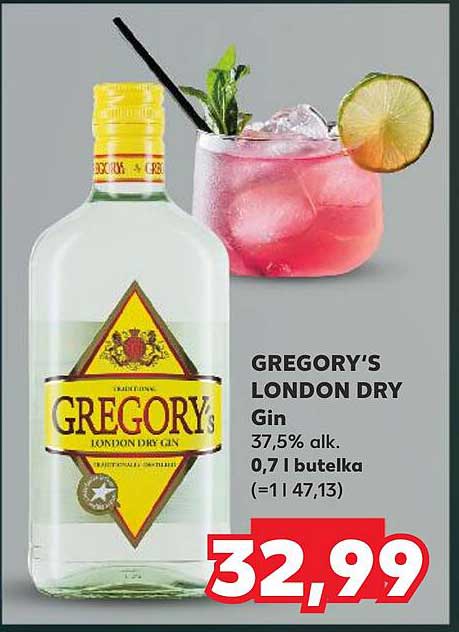 GREGORY'S LONDON DRY Gin