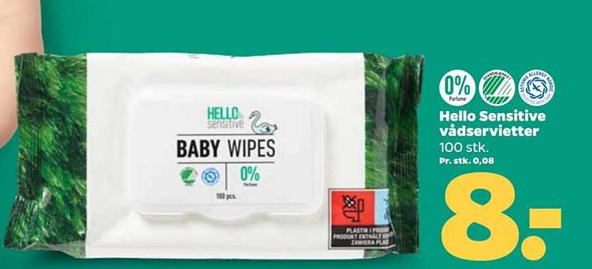 Hello Sensitive BABY WIPES