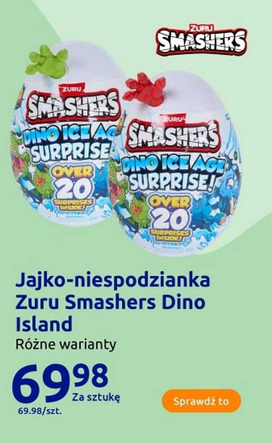 Jajko-niespodzianka Zuru Smashers Dino Island