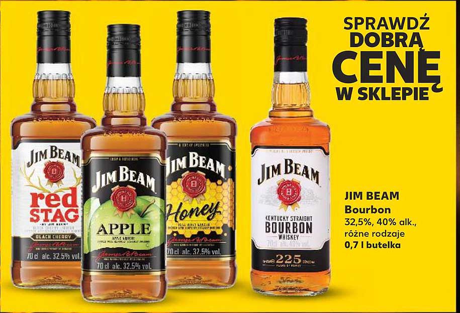 JIM BEAM red STAG  
JIM BEAM Apple  
JIM BEAM Honey  
JIM BEAM Kentucky Straight Bourbon